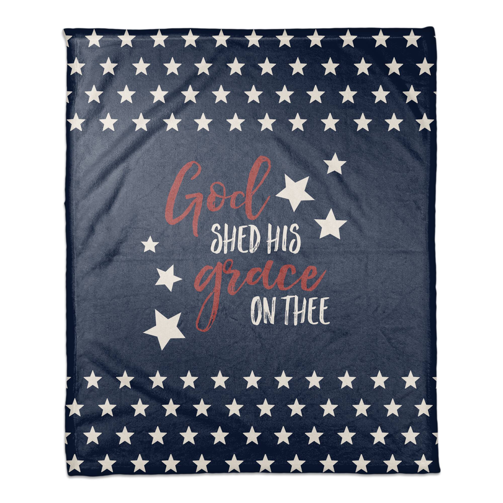 God Shed His Grace On Thee Coral Fleece Blanket